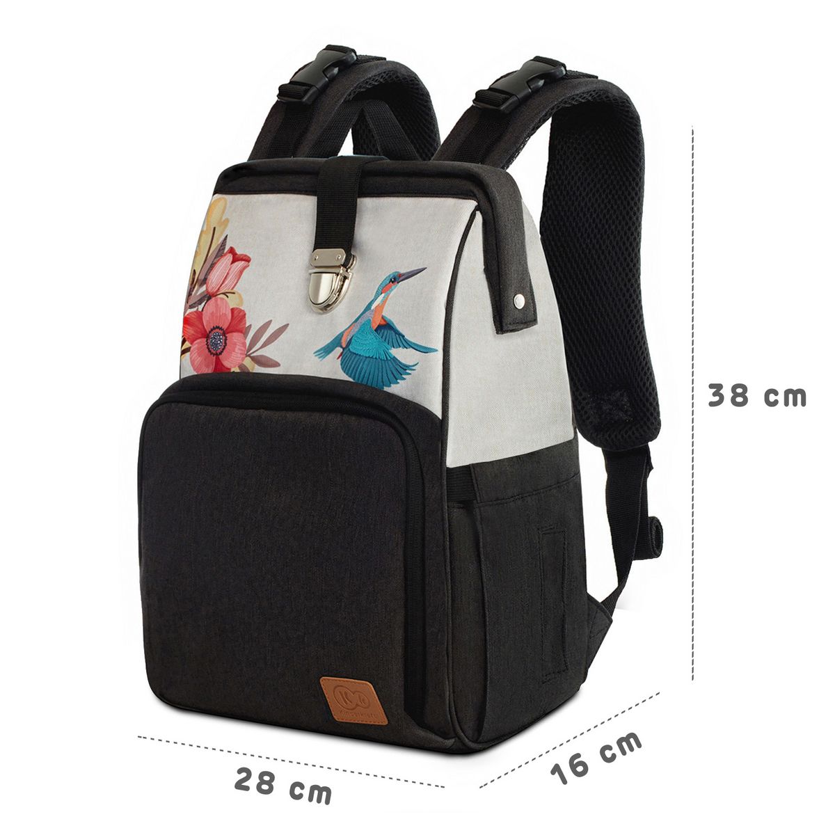 KINDERKRAFT Sac à langer Molly oiseaux bébé 