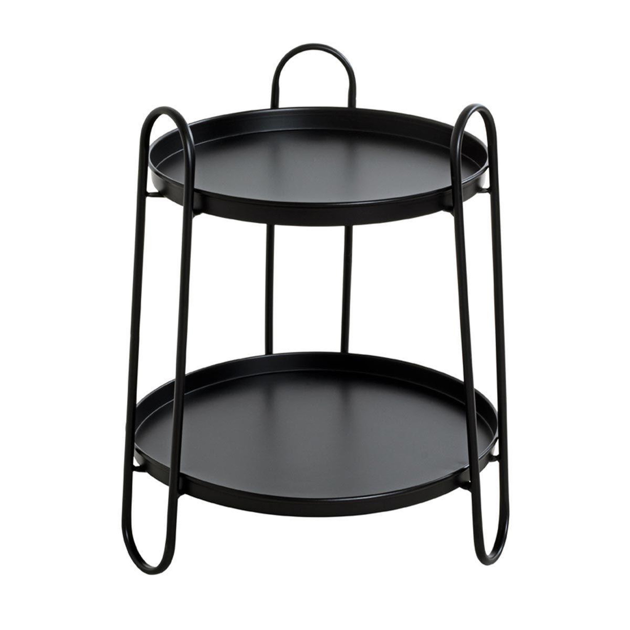 Voir la diapositive 2 : Paris Prix Table d'appoint design  amita  50cm noir laqué