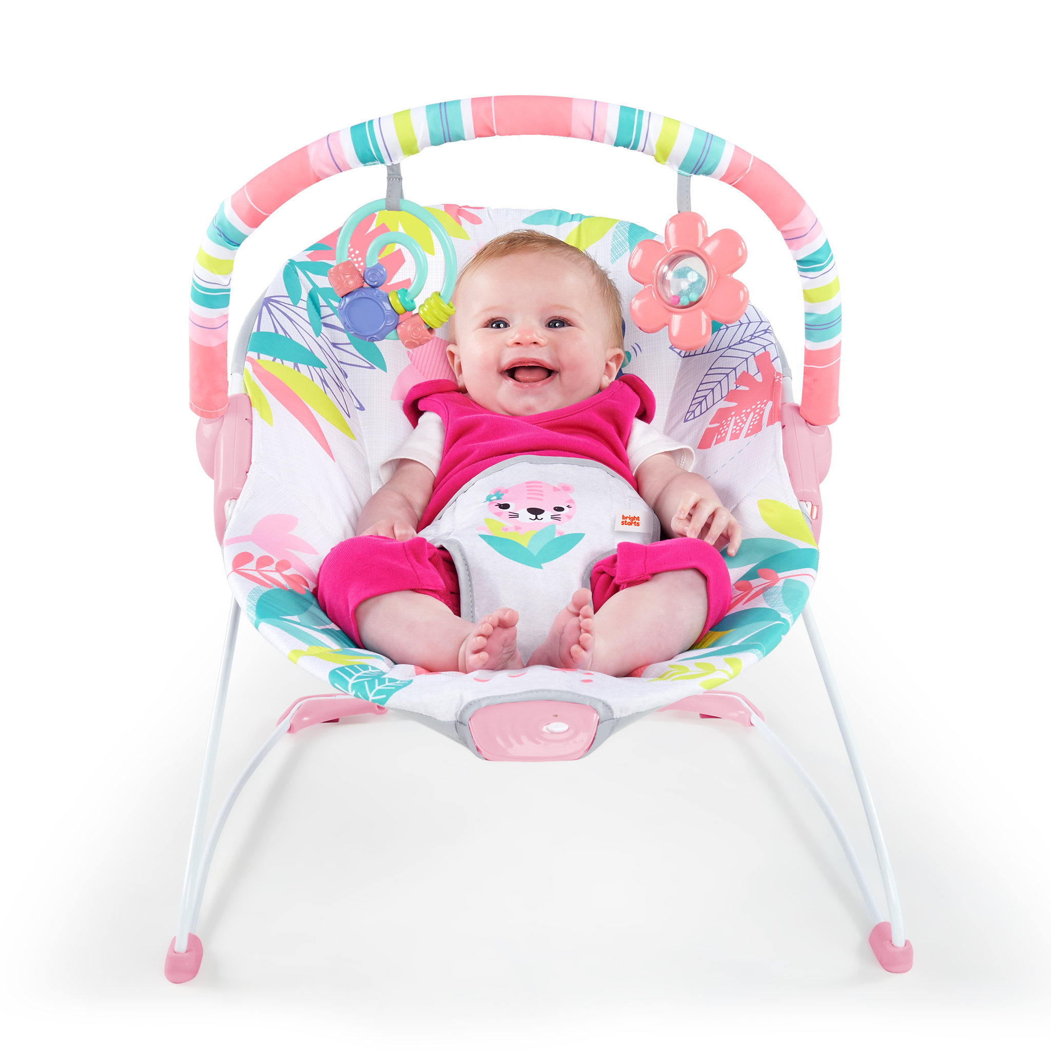 Voir la diapositive 5 : Bright Starts Transat bébé vibrant Flamingo Vibes
