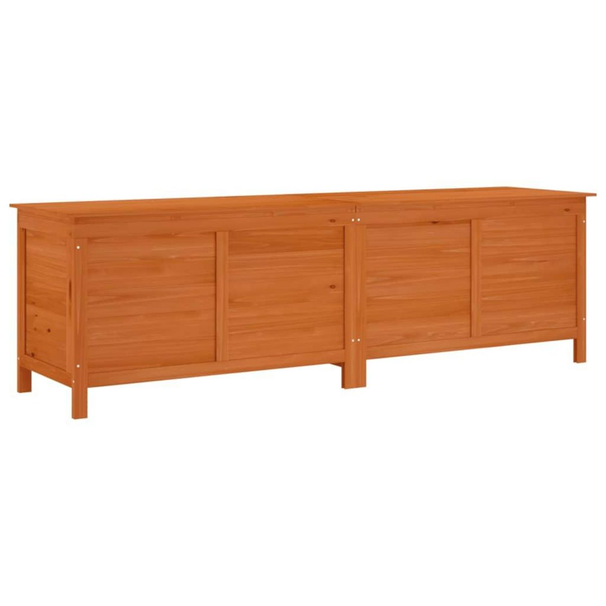 VIDAXL Boîte de rangement de jardin marron bois massif de sapin