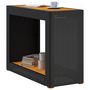 Voir la diapositive 4 : VIDAXL Table d appoint de jardin dessus en bois noir 100x40x75 cm