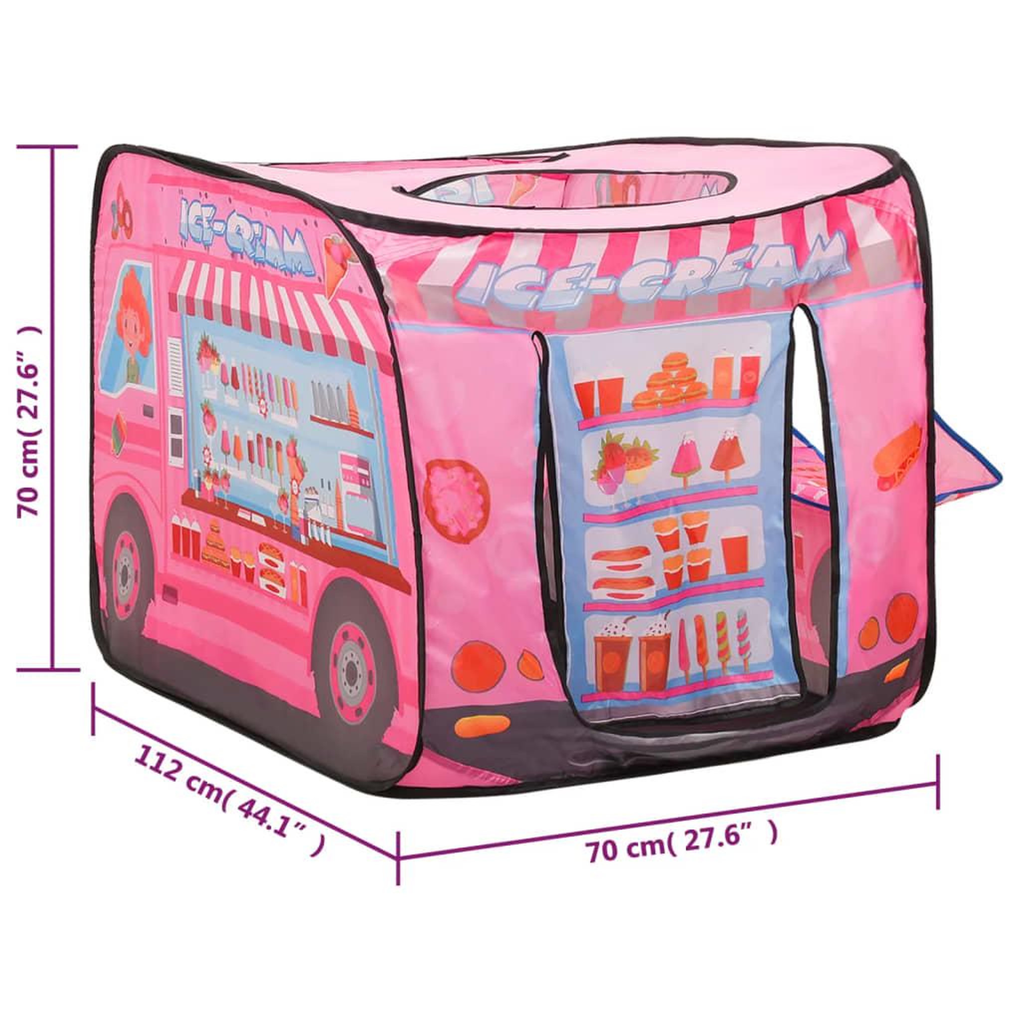Voir la diapositive 6 : VIDAXL Tente de jeu pour enfants avec 250 balles Rose 70x112x70 cm