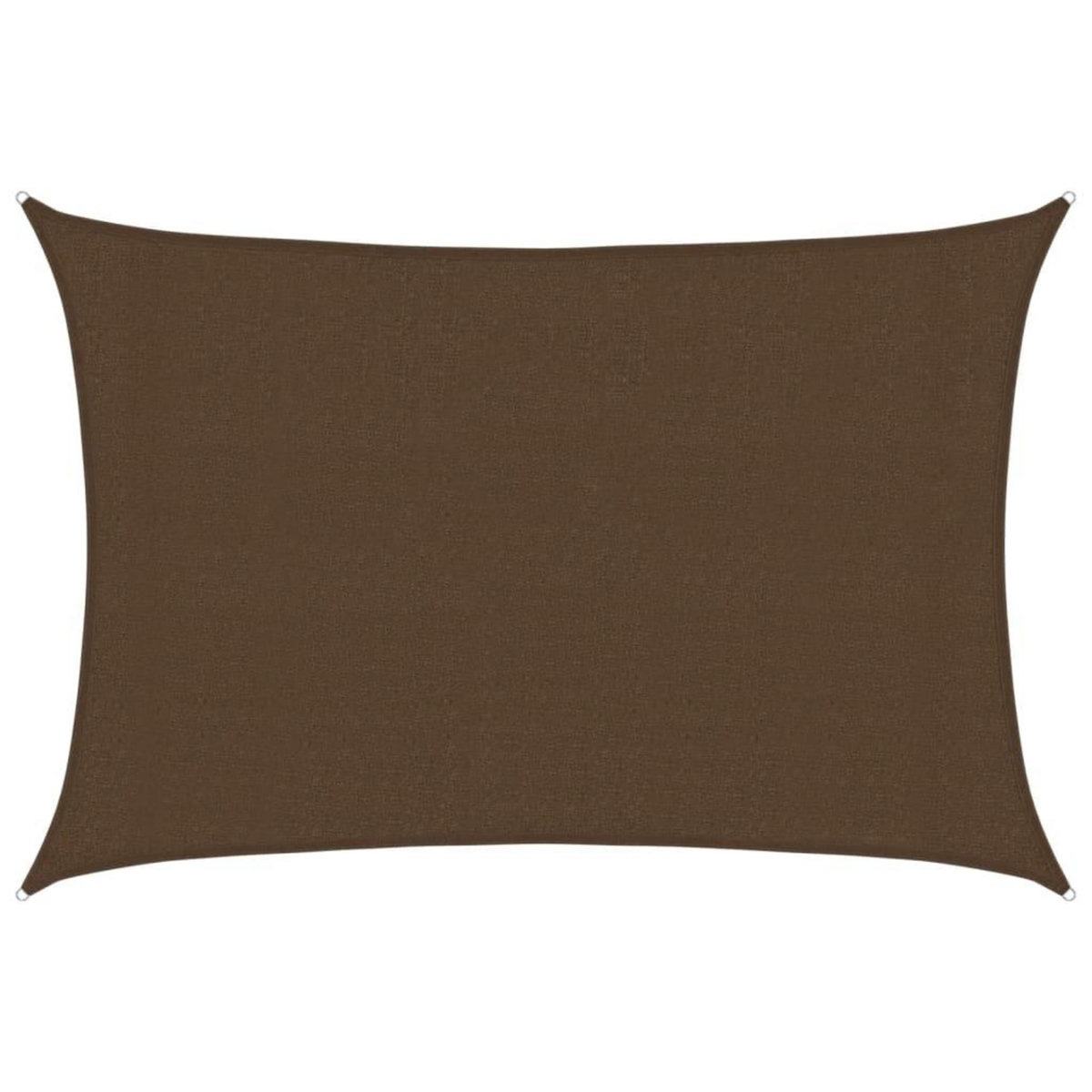 VIDAXL Voile d'ombrage 160 g/m^2 Marron 3x4,5 m PEHD
