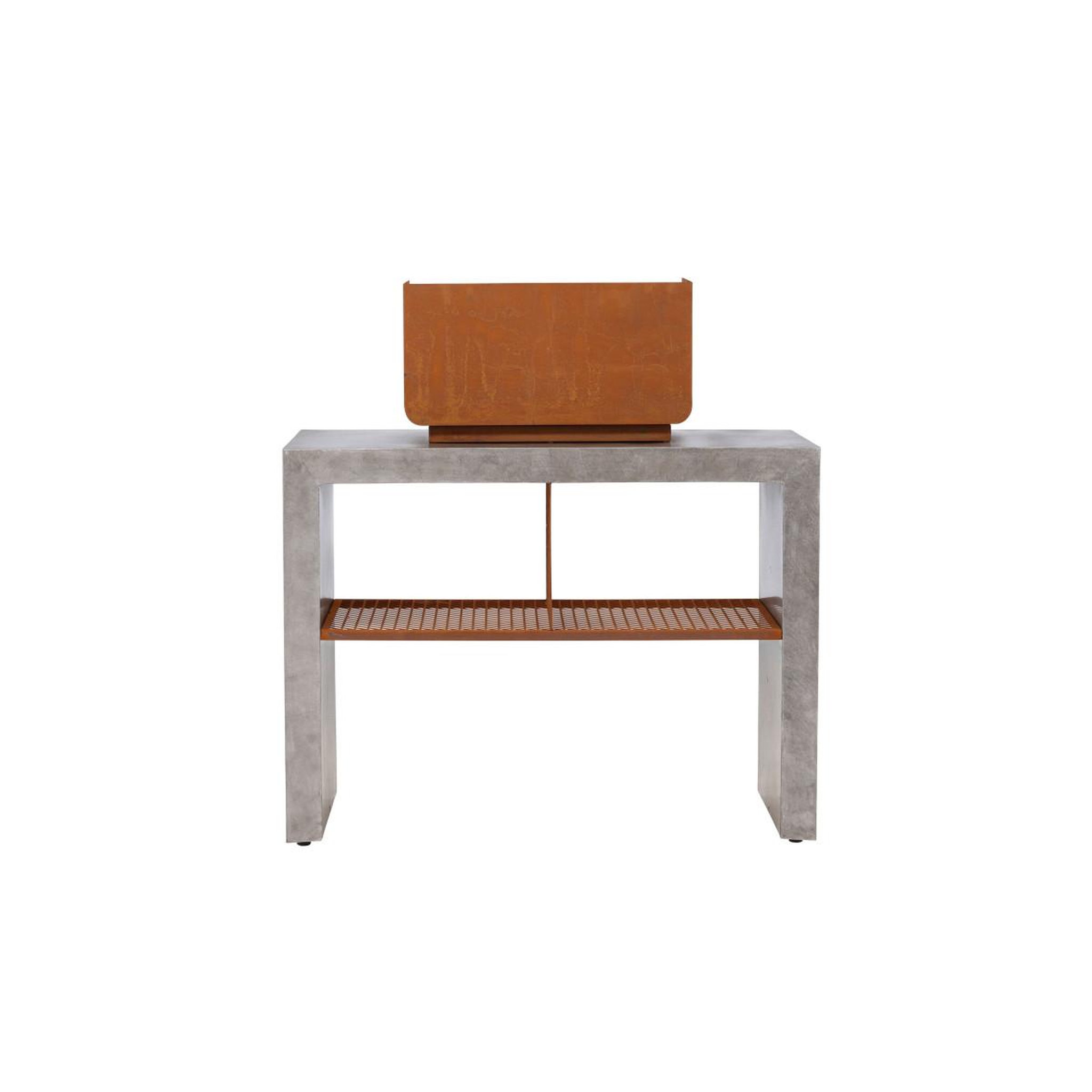 Voir la diapositive 6 : Paris Prix Meuble bas d'extérieur avec gril  velas  120cm gris clair