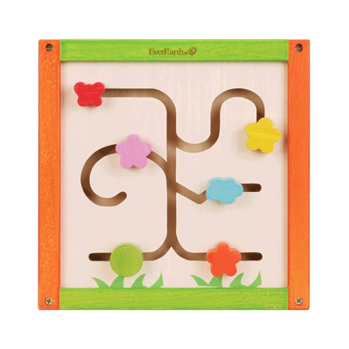 EVEREARTH Cube d'activités 5 en 1 en bois