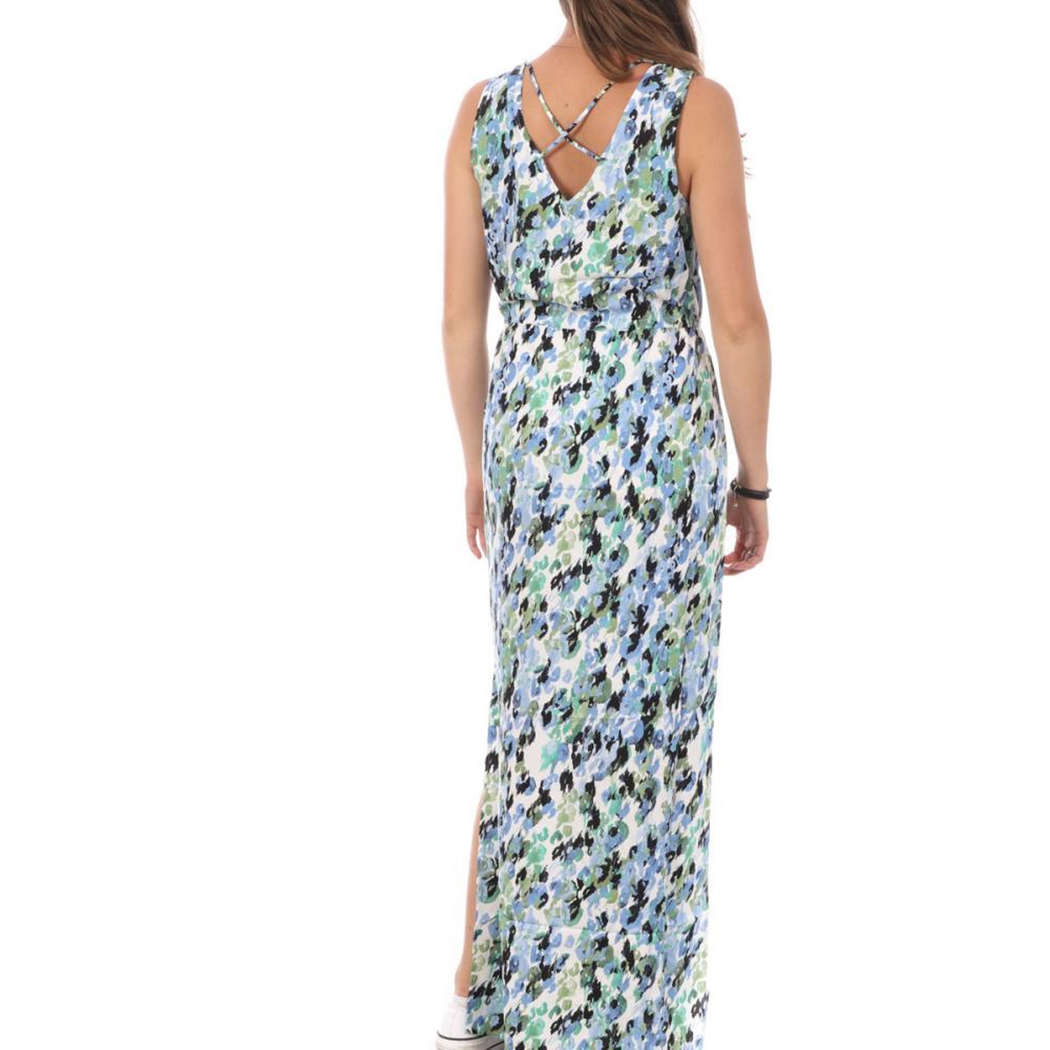 Voir la diapositive 2 : Vero Moda Robe Longue Blanche/Bleu Femme Vero Moda 10286770