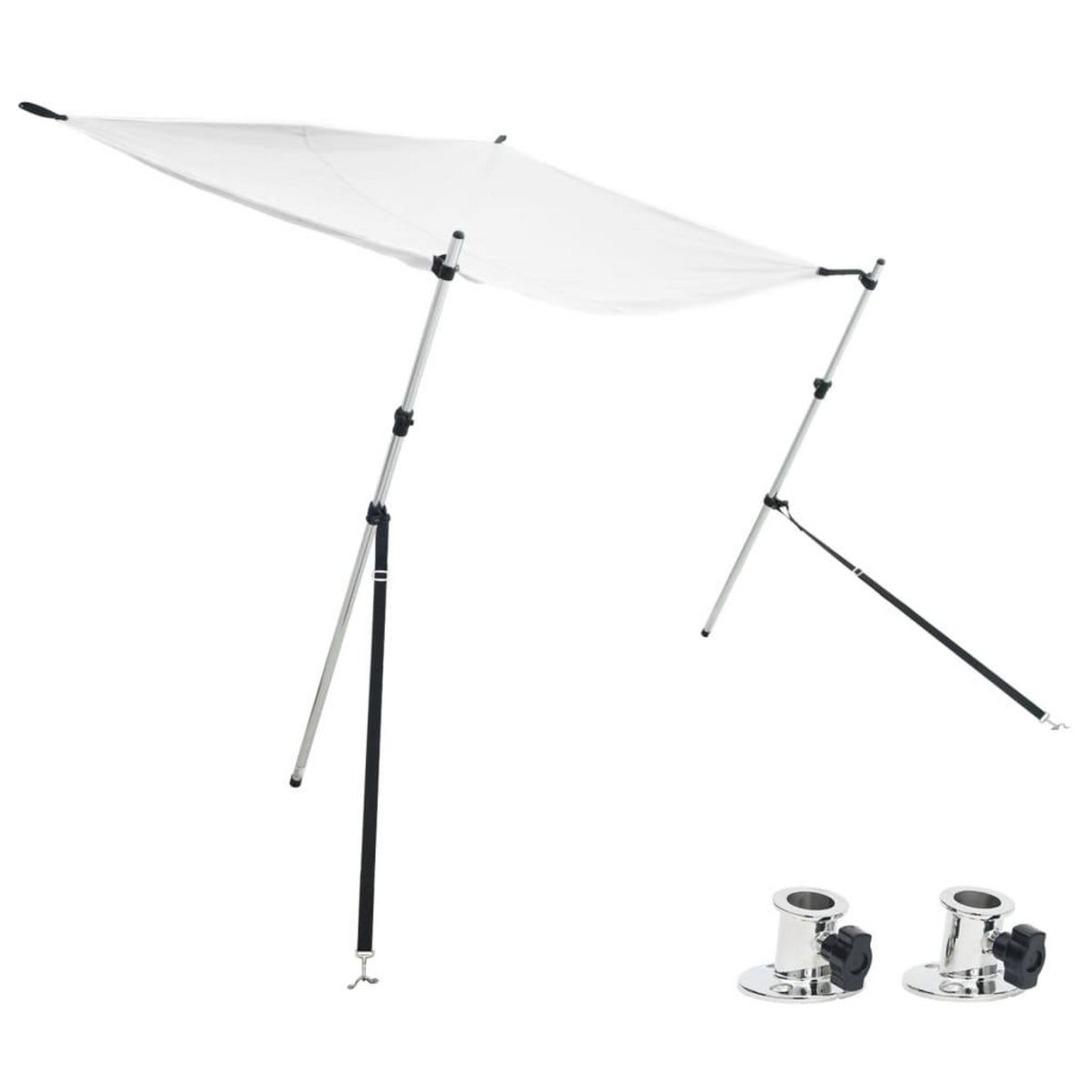VIDAXL Kit d'extension d'ombrage T-Top blanc 170x170x(113-182,5) cm