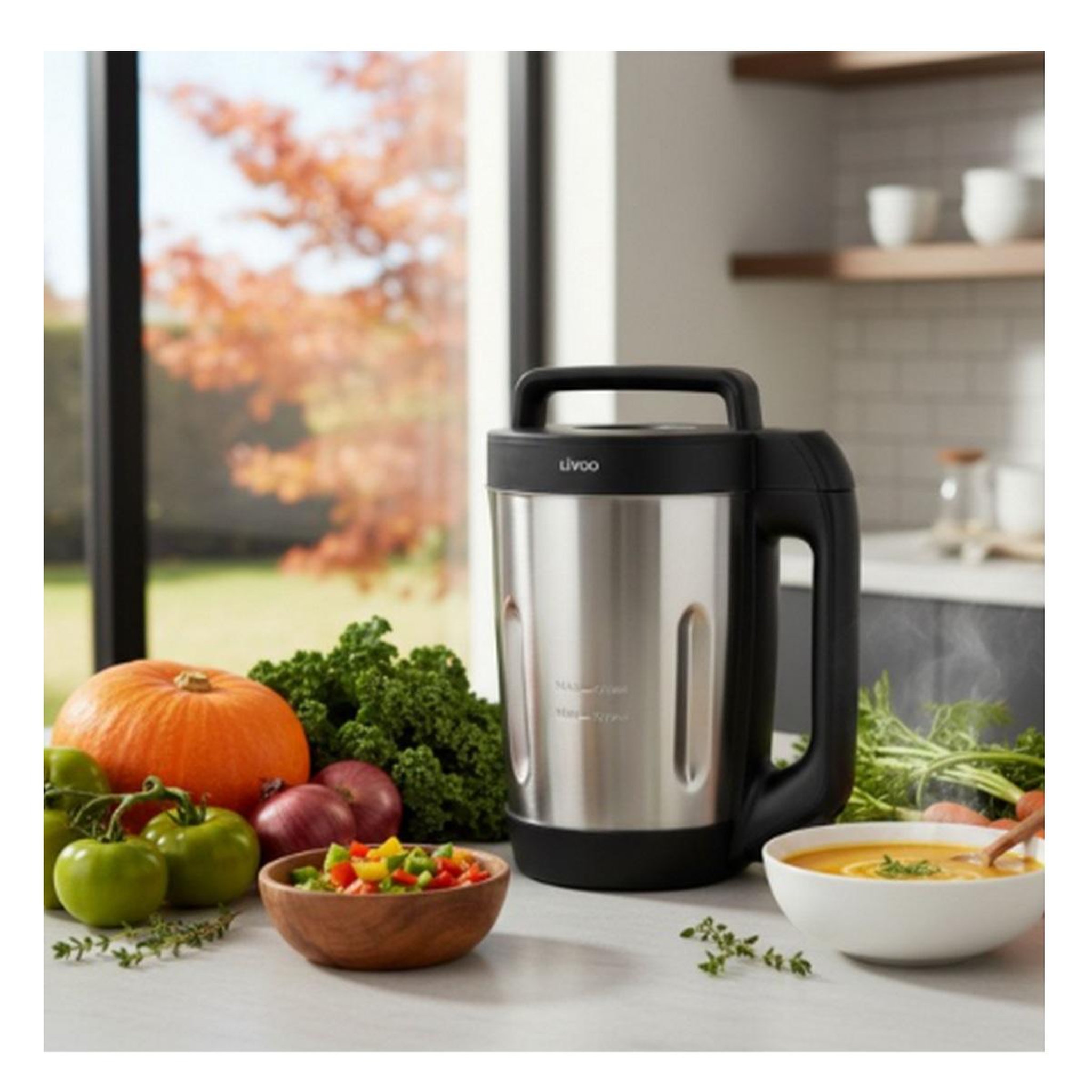 Voir la diapositive 2 : LIVOO Blender chauffant 1.6l 1000w - dop260n