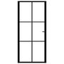 Voir la diapositive 3 : VIDAXL Porte interieure Verre ESG et aluminium 93x201,5 cm Noir