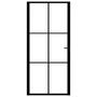 Voir la diapositive 3 : VIDAXL Porte interieure Verre ESG et aluminium 93x201,5 cm Noir