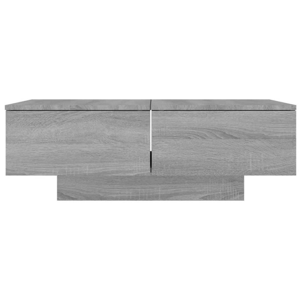 VIDAXL Table basse Sonoma gris 90x60x31 cm Bois d'ingenierie