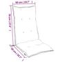 Voir la diapositive 6 : VIDAXL Coussins de chaise a dossier haut lot de 2 multicolore