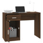 Voir la diapositive 4 : VIDAXL Bureau avec tiroir et armoire Chene marron 100x40x73 cm