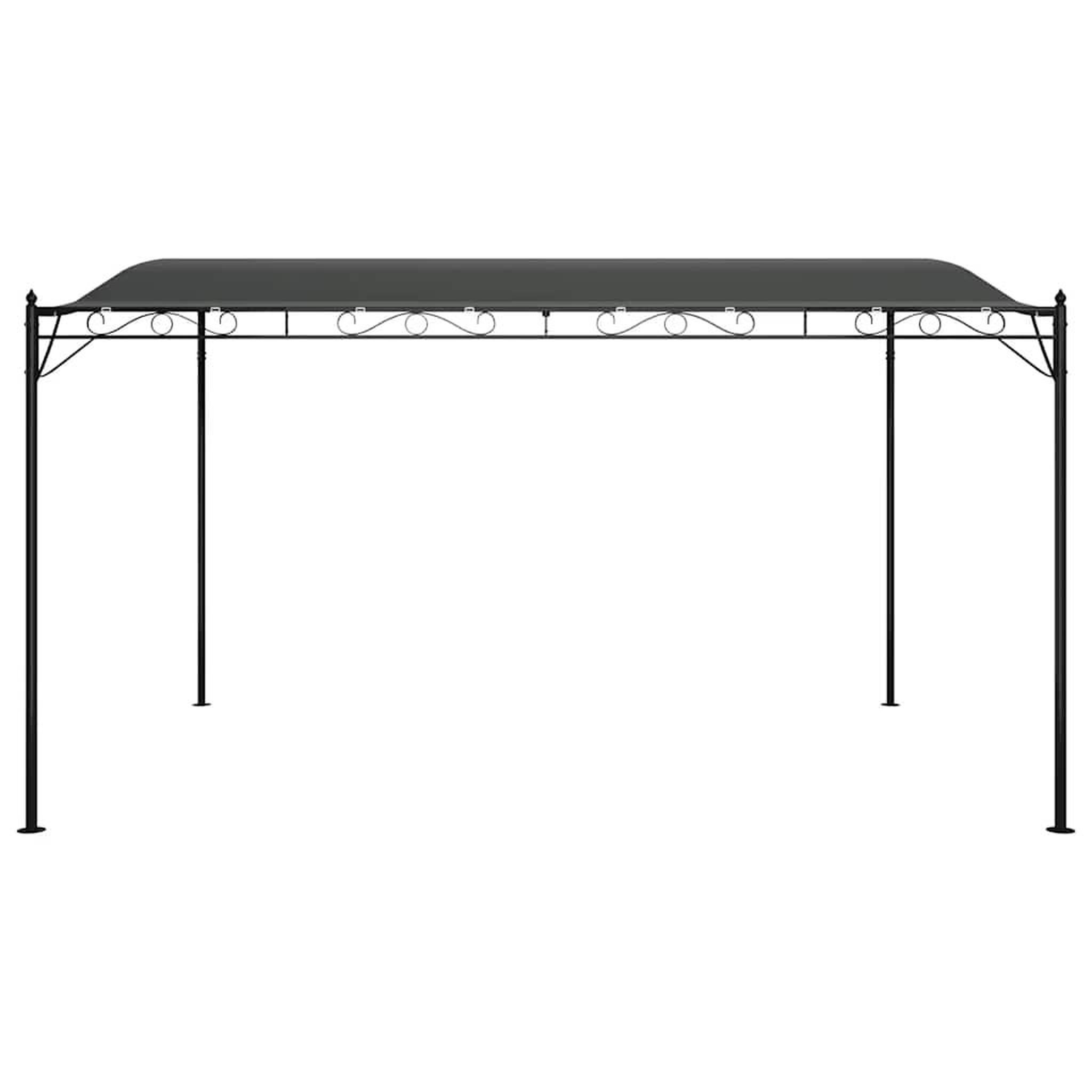 Voir la diapositive 4 : VIDAXL Auvent anthracite 4x3 m 180 g/m^2 tissu et acier