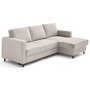 Voir la diapositive 6 : LISA DESIGN Jake - canapé d'angle droit 4 places convertible avec coffre en fausse fourrure