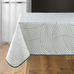 Paris Prix Nappe Antitache Imprimé  Linea  150x150cm Blanc