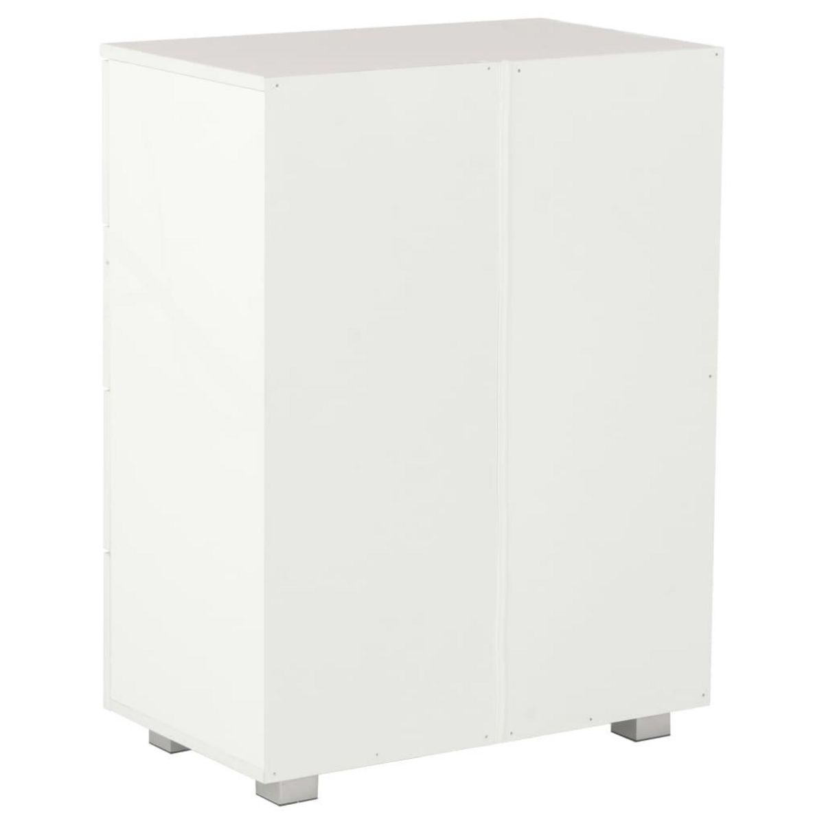 VIDAXL Buffet Blanc brillant 60x35x80 cm Bois d'ingenierie