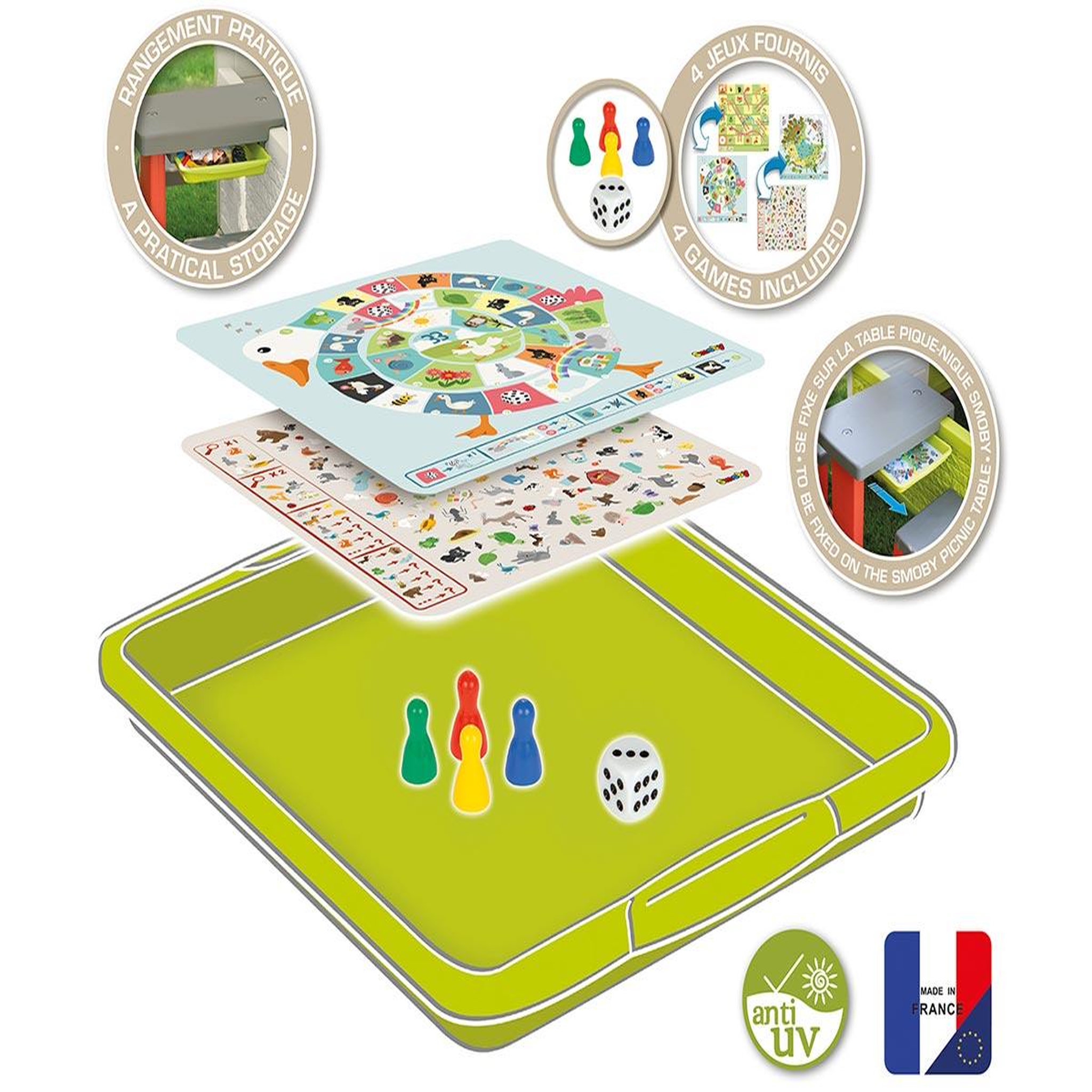 SMOBY Set tiroir jeux pour cabane - smoby