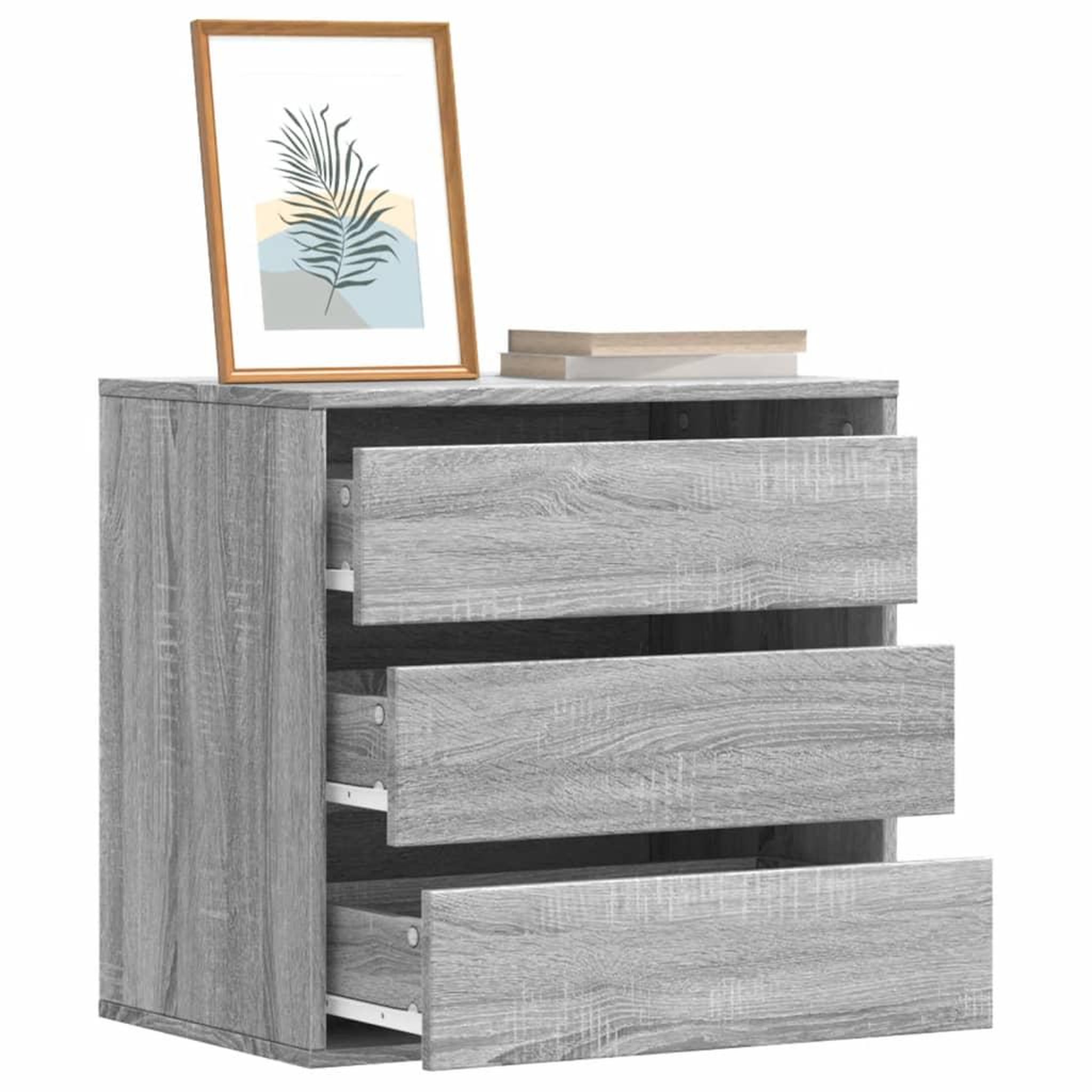 VIDAXL Commode d'angle sonoma gris 60x41x58 cm bois d'ingenierie