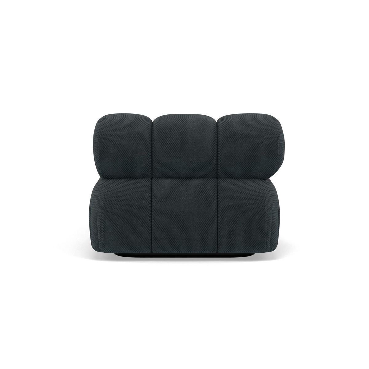 LISA DESIGN Ruby - module d'assise méridienne droite en velours texturé