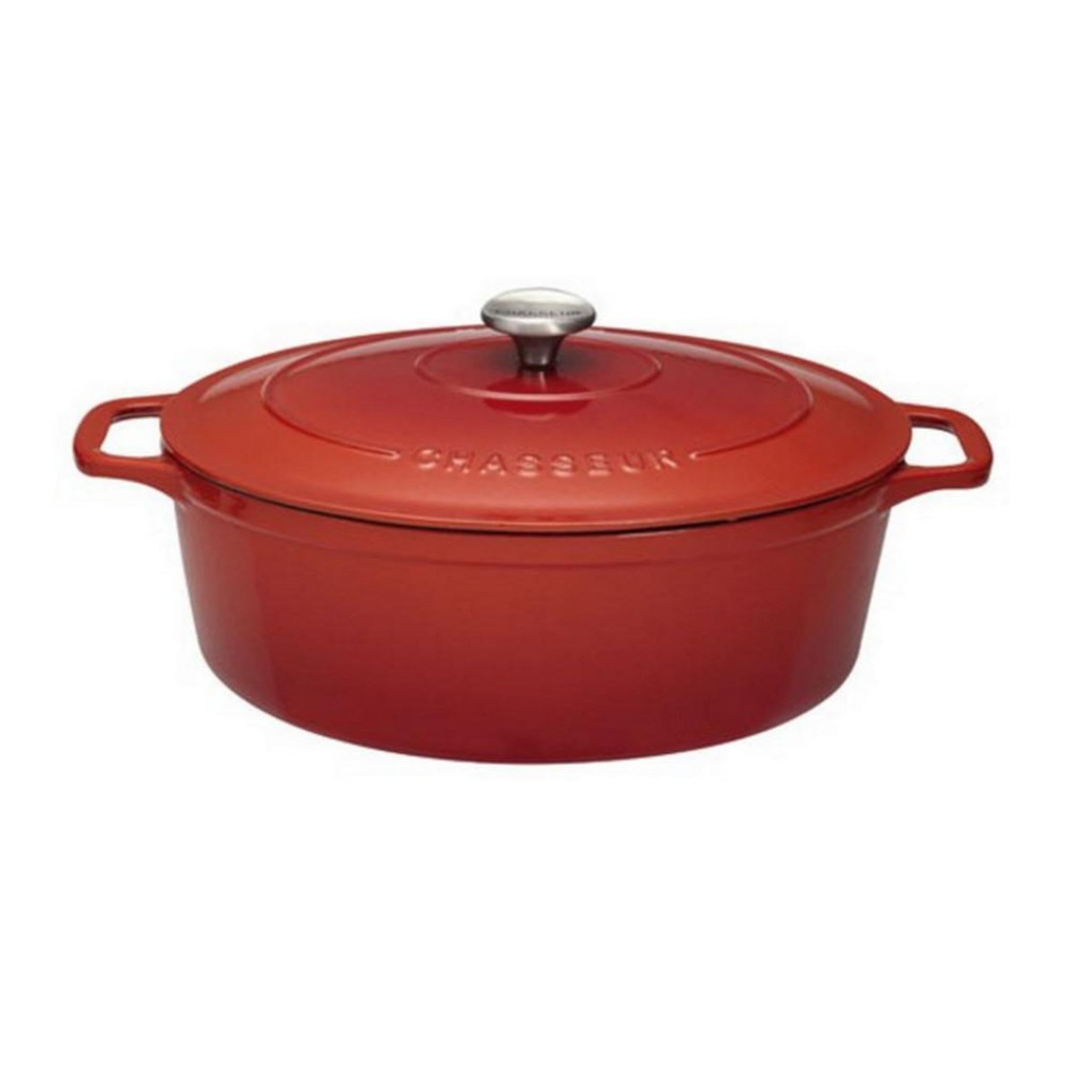 Chasseur Cocotte ovale en fonte émaillée 29cm rubis - puc472958
