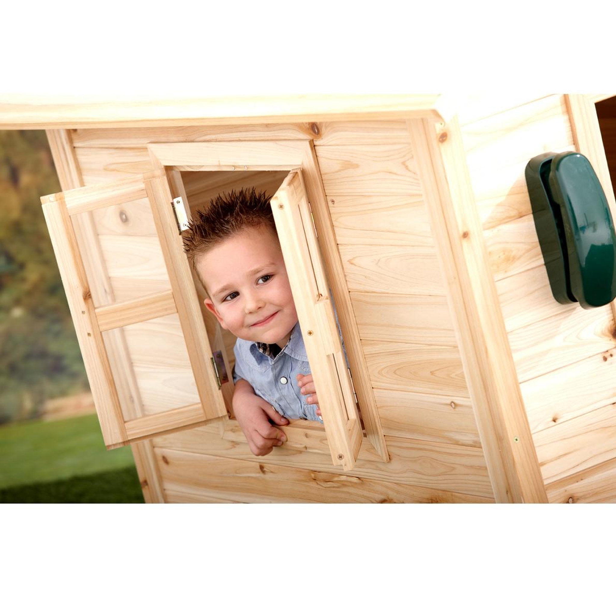 Voir la diapositive 8 : PRAGMA Cabane de jardin pour enfant - Bois - H1.33m - NOA
