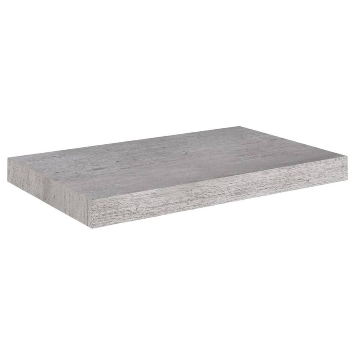 VIDAXL Etageres murales flottantes 2 pcs gris beton 50x23x3,8 cm MDF