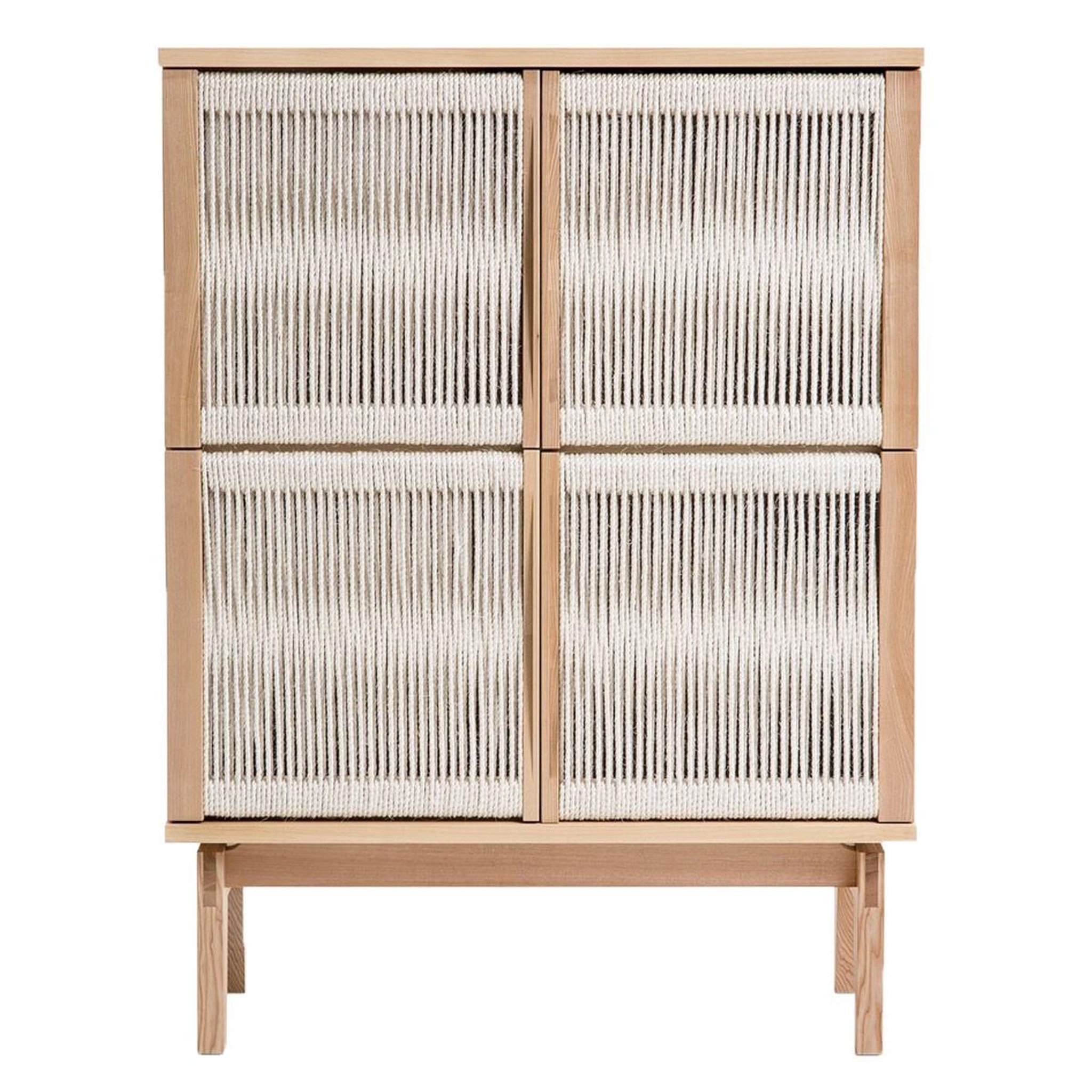 Paris Prix Vaisselier design 4 portes  lilla  122cm naturel