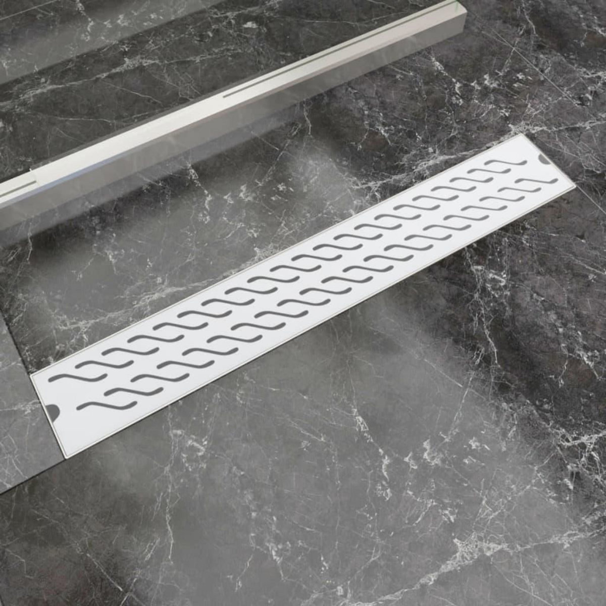 VIDAXL Drain de douche lineaire 730 x 140 mm acier inoxydable