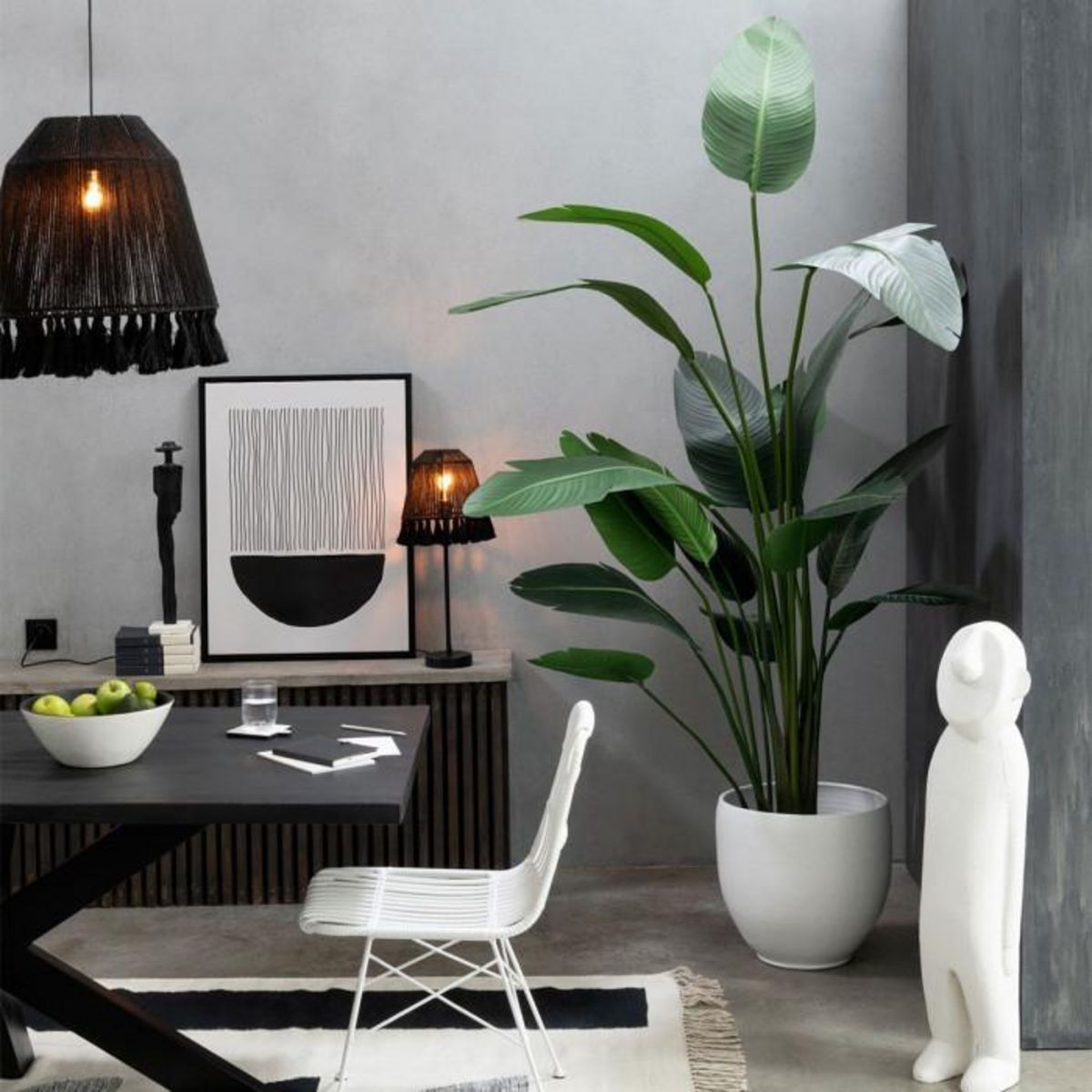 Paris Prix Cache-Pot Poterie  Ying  41cm Blanc