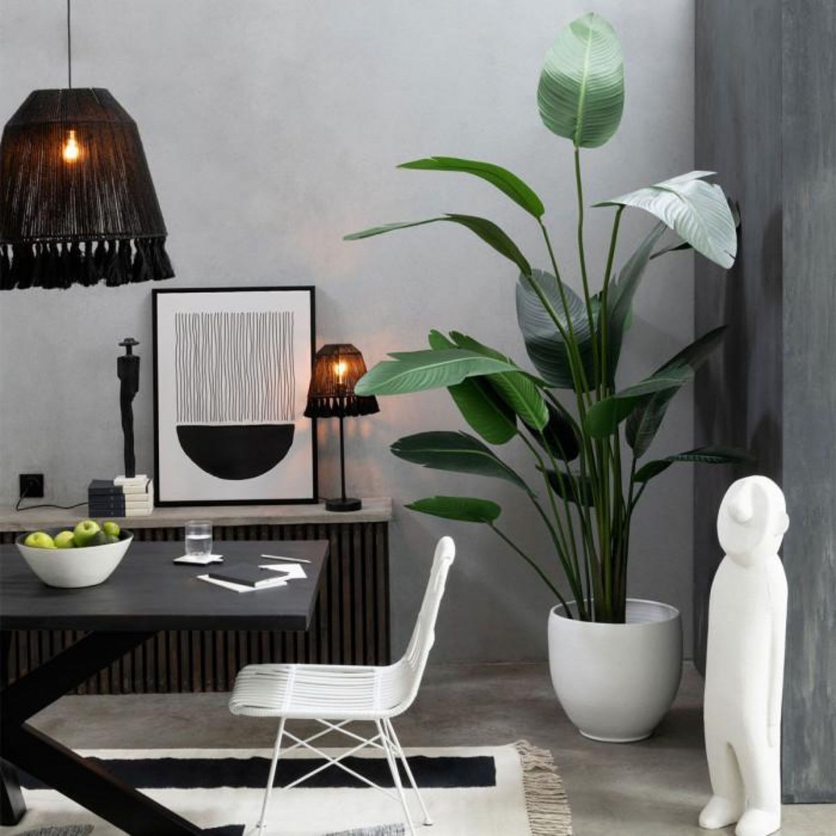 Paris Prix Cache-Pot Poterie  Ying  41cm Blanc