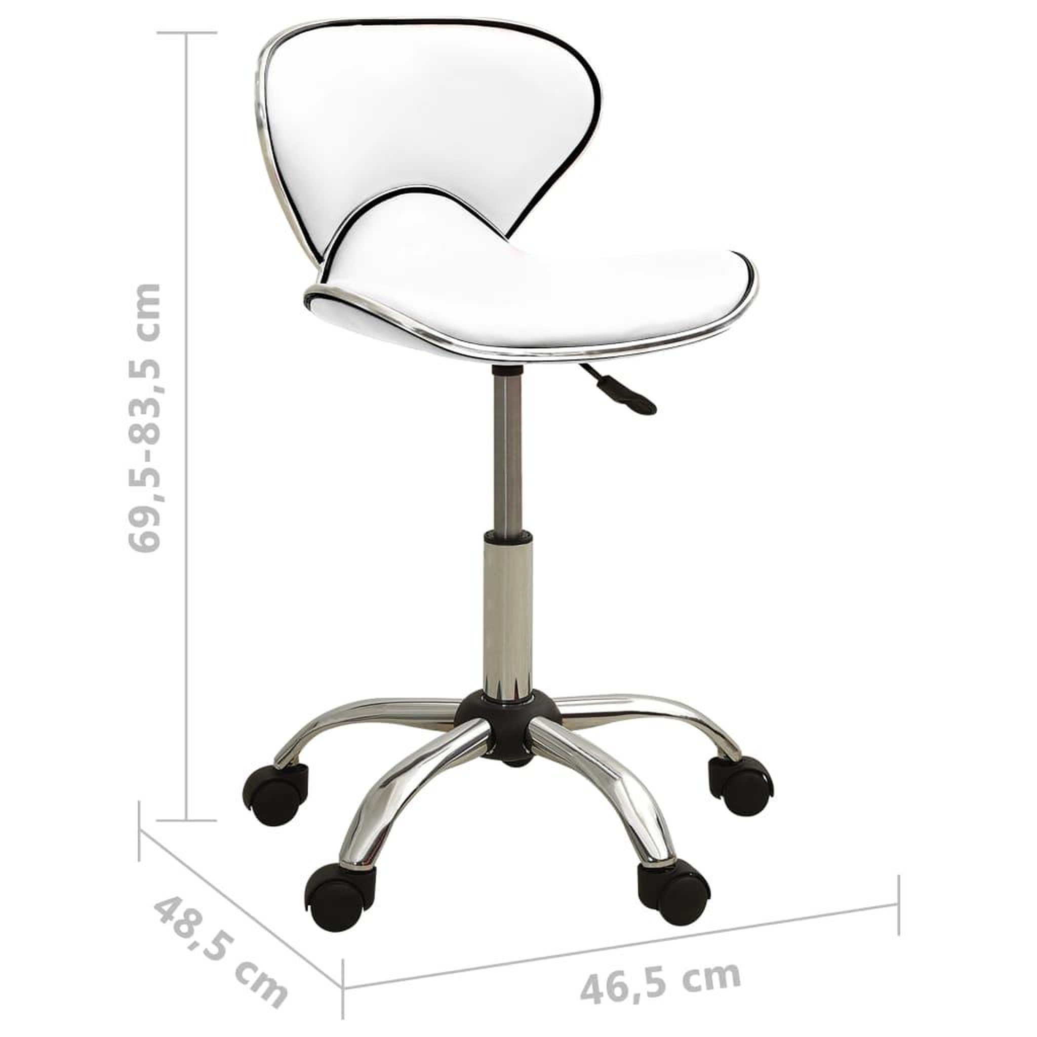 Voir la diapositive 6 : VIDAXL Chaise de bureau Blanc Similicuir