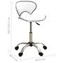 Voir la diapositive 6 : VIDAXL Chaise de bureau Blanc Similicuir