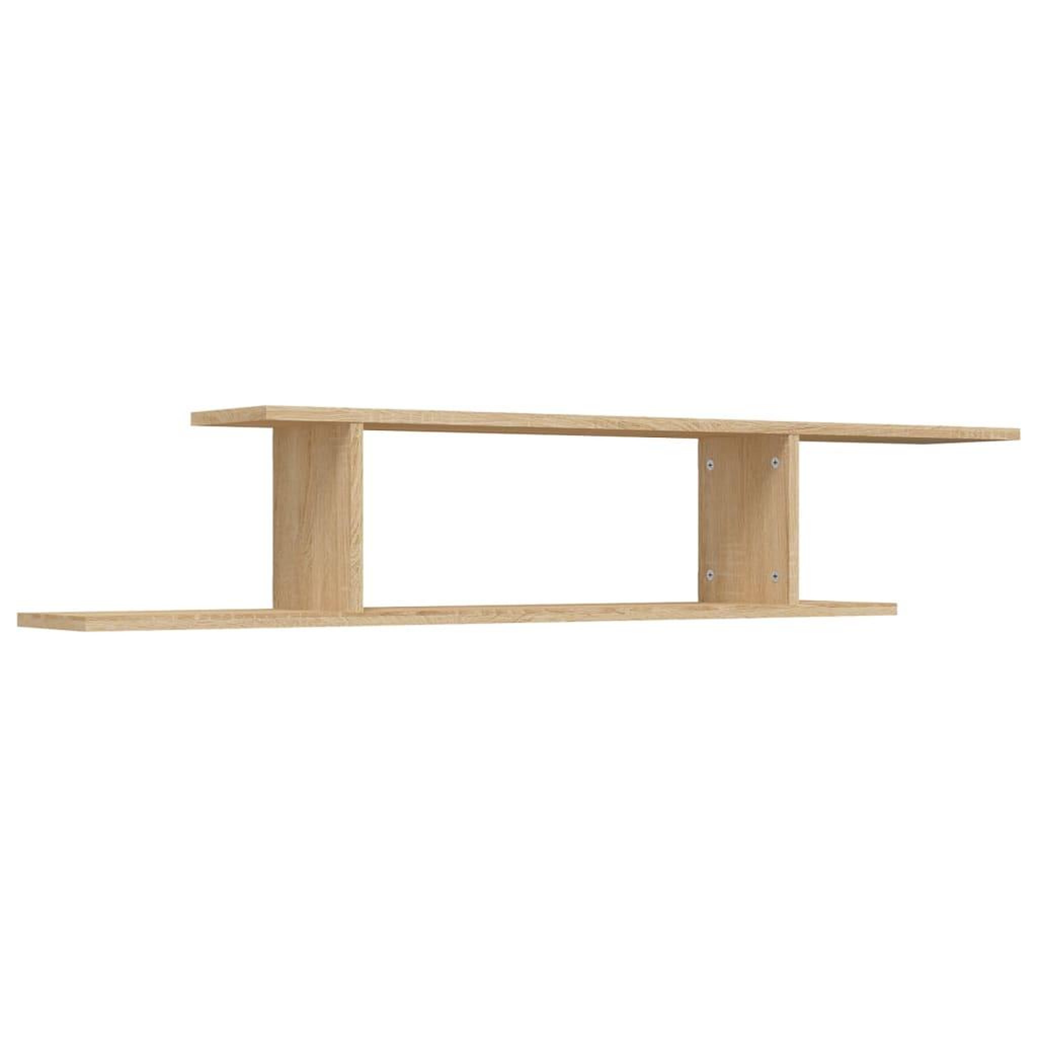 Voir la diapositive 2 : VIDAXL Etagere TV murale Chene Sonoma 125x18x23 cm Bois d'ingenierie