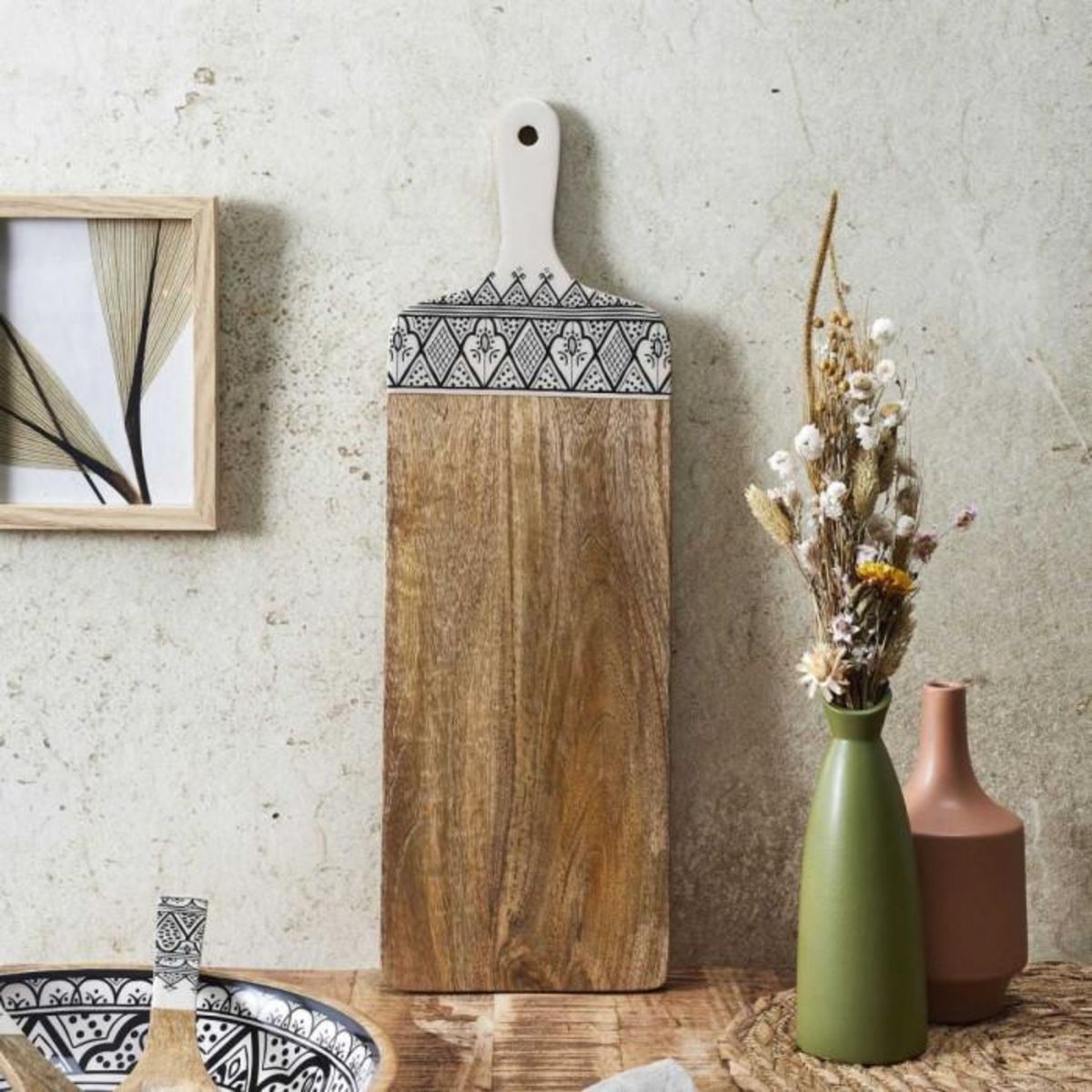 Paris Prix Planche de Présentation en Bois  Dune  58cm Noir