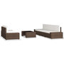 Voir la diapositive 2 : VIDAXL Salon de jardin 6 pcs Resine tressee Marron