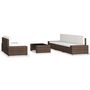 Voir la diapositive 2 : VIDAXL Salon de jardin 6 pcs Resine tressee Marron