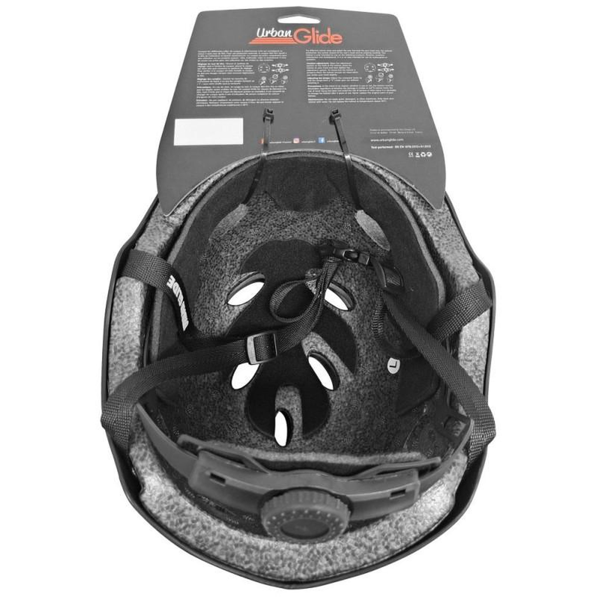 Voir la diapositive 3 : URBANGLIDE Urbanglide casque sécurité trottinette led – visière intégrée – taille m