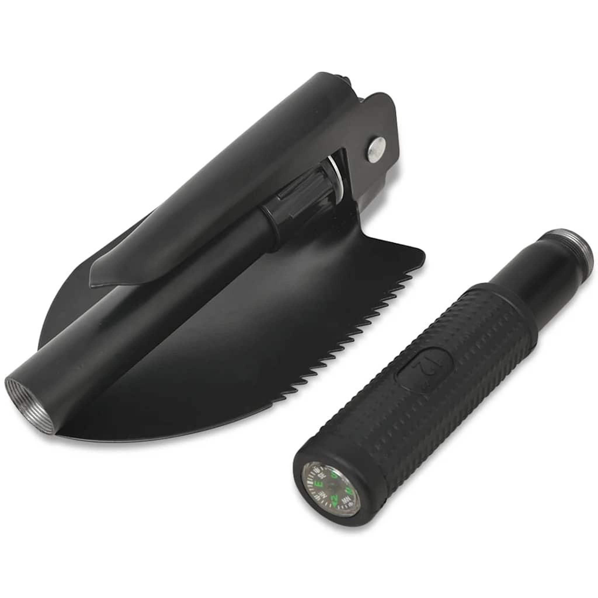 Voir la diapositive 2 : VIDAXL Pelle pliable Acier au carbone Noir