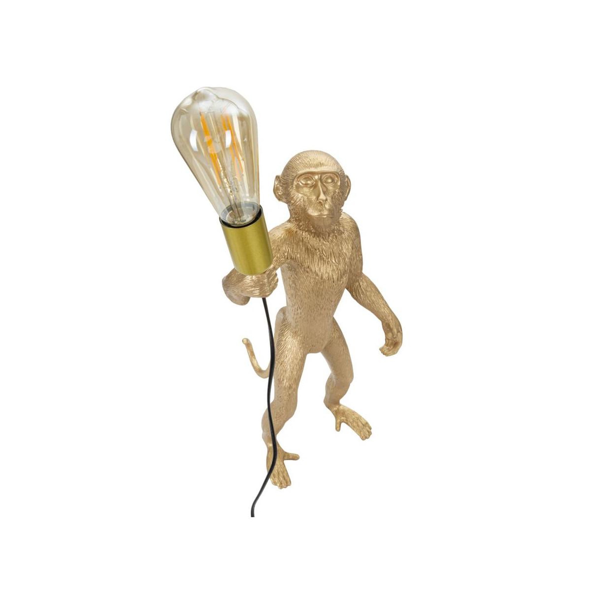 Voir la diapositive 3 : Paris Prix Lampe à poser en résine  singe  55cm or