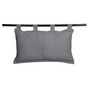 Voir la diapositive 2 : Coussin tête de lit uni déhoussable en coton 