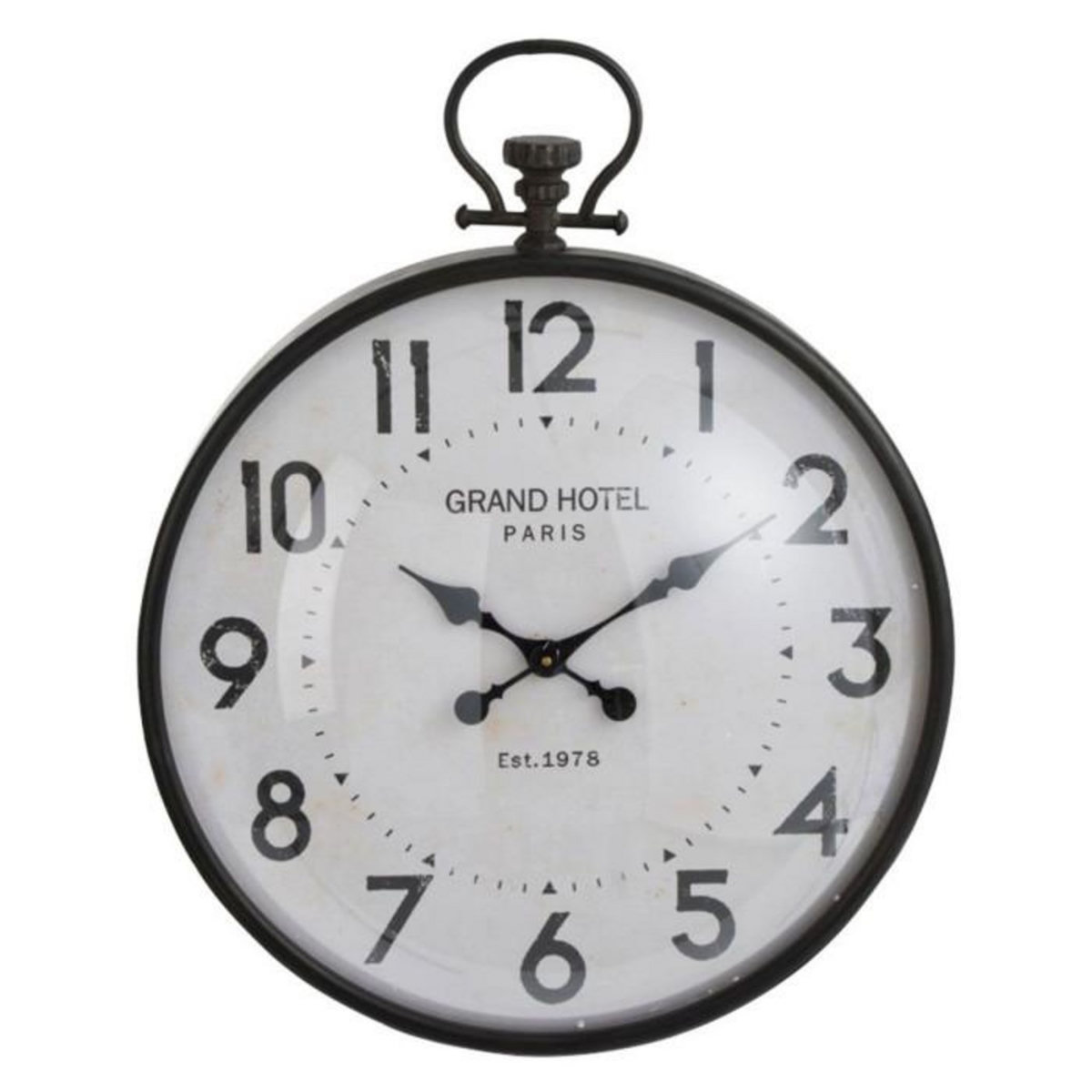 Paris Prix Horloge Murale Déco  Ronde  69cm Noir