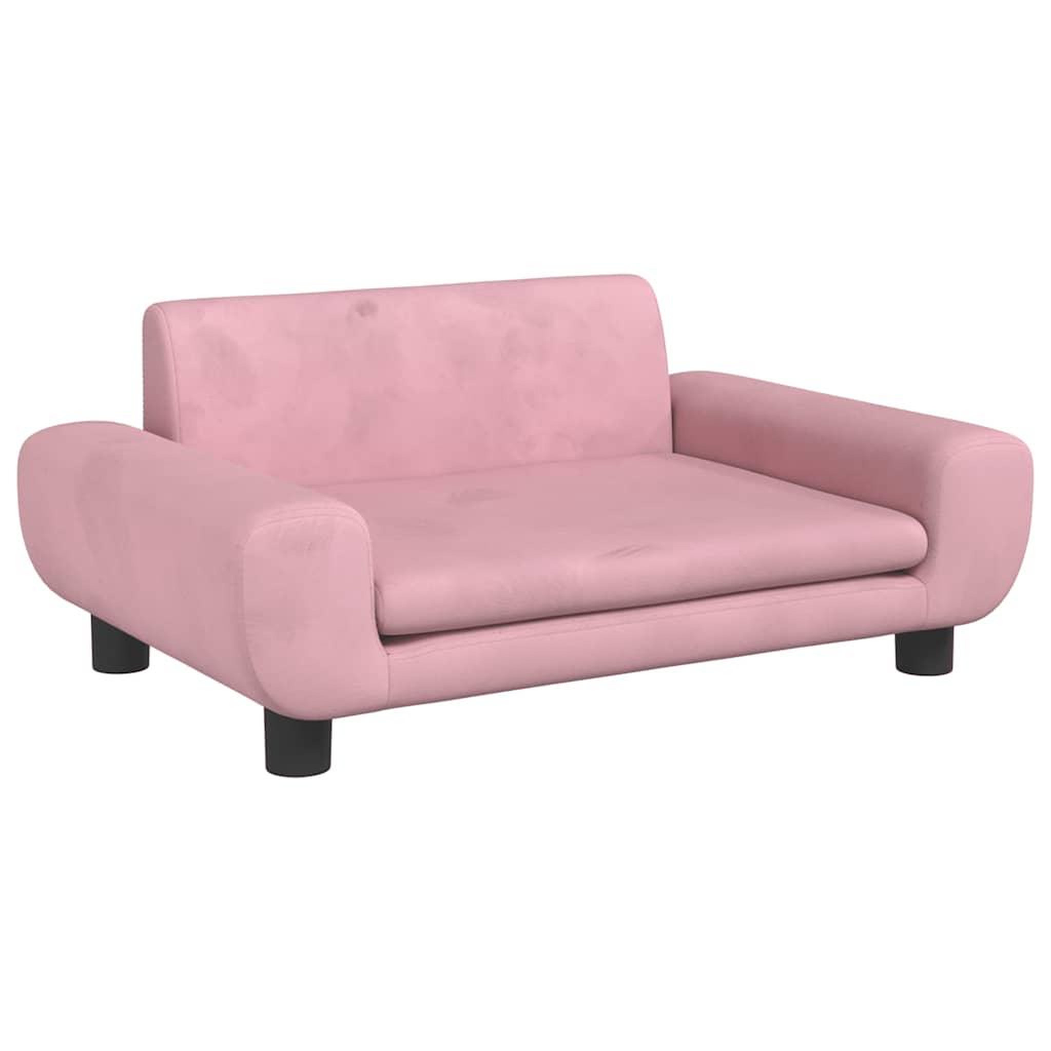 Voir la diapositive 2 : VIDAXL Lit pour chien rose 70x45x33 cm velours