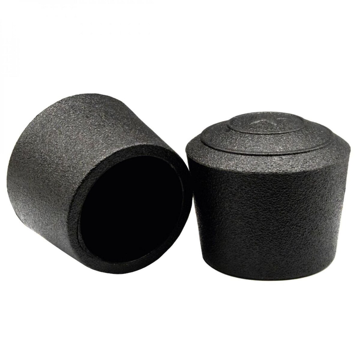 VIVEZEN Lot de 10 supports de pieds antidérapants - Caoutchouc - Diam 2.5 cm - Noir