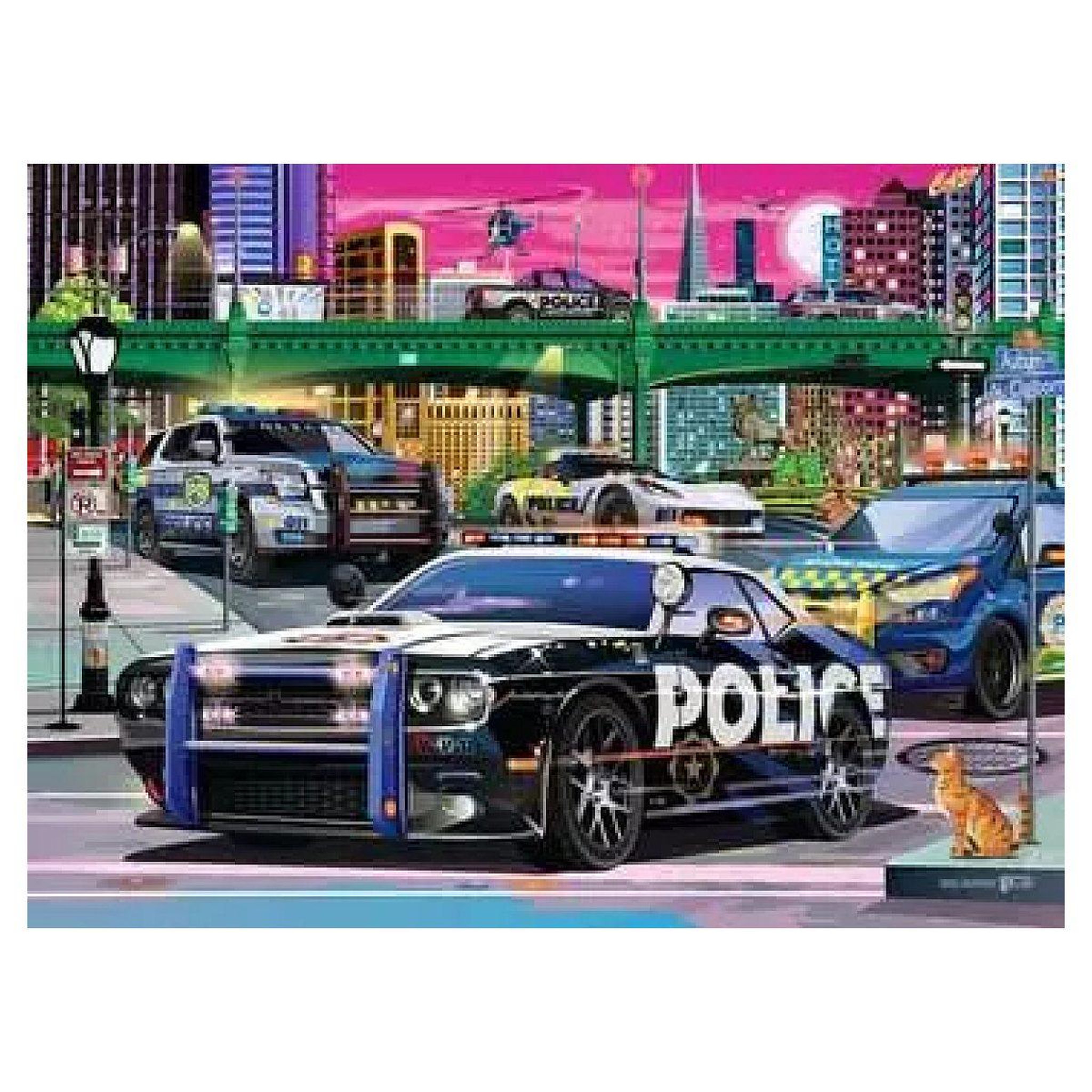Voir la diapositive 2 : RAVENSBURGER Puzzle 150 p xxl - patrouille de police