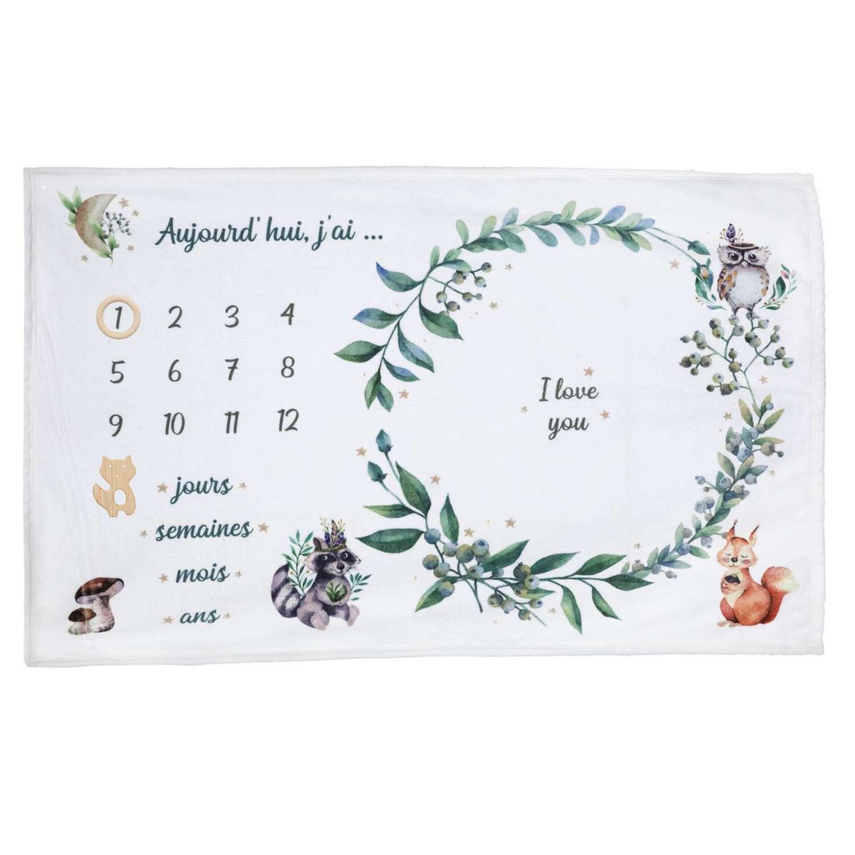 ATMOSPHERA Couverture âge étape bébé Nature - Vert