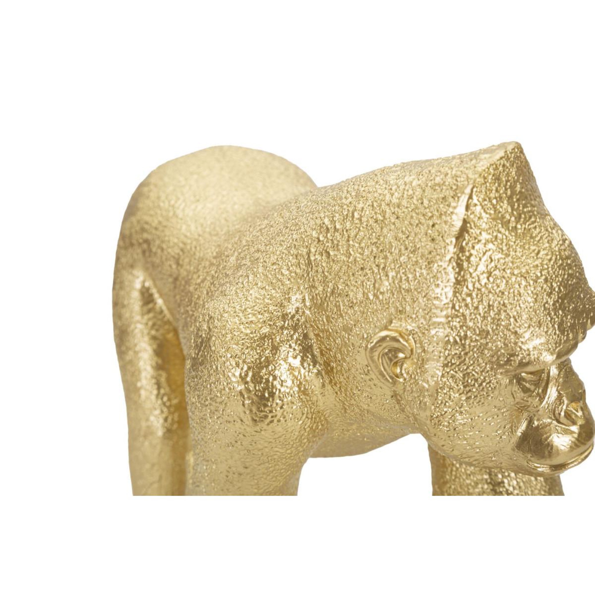 Voir la diapositive 4 : Paris Prix Statuette design en résine  gorille  29cm or
