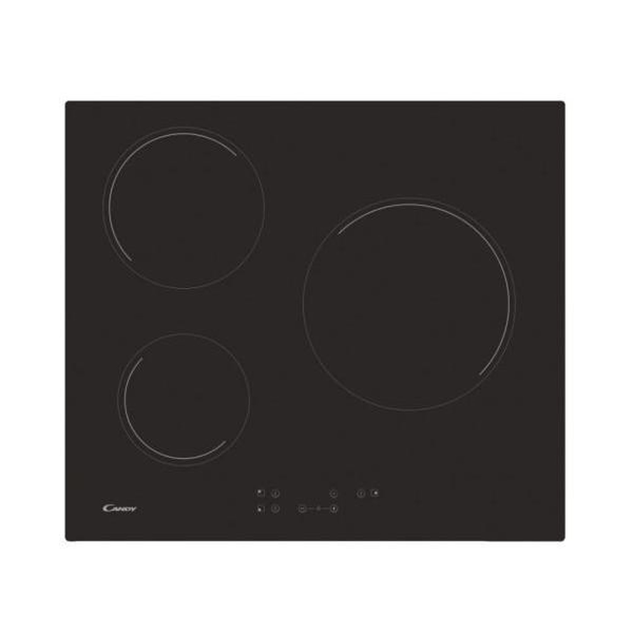 Candy Plaque de Cuisson - Vitroceramique  CANDY CH63CT - 3 foyers - Noir