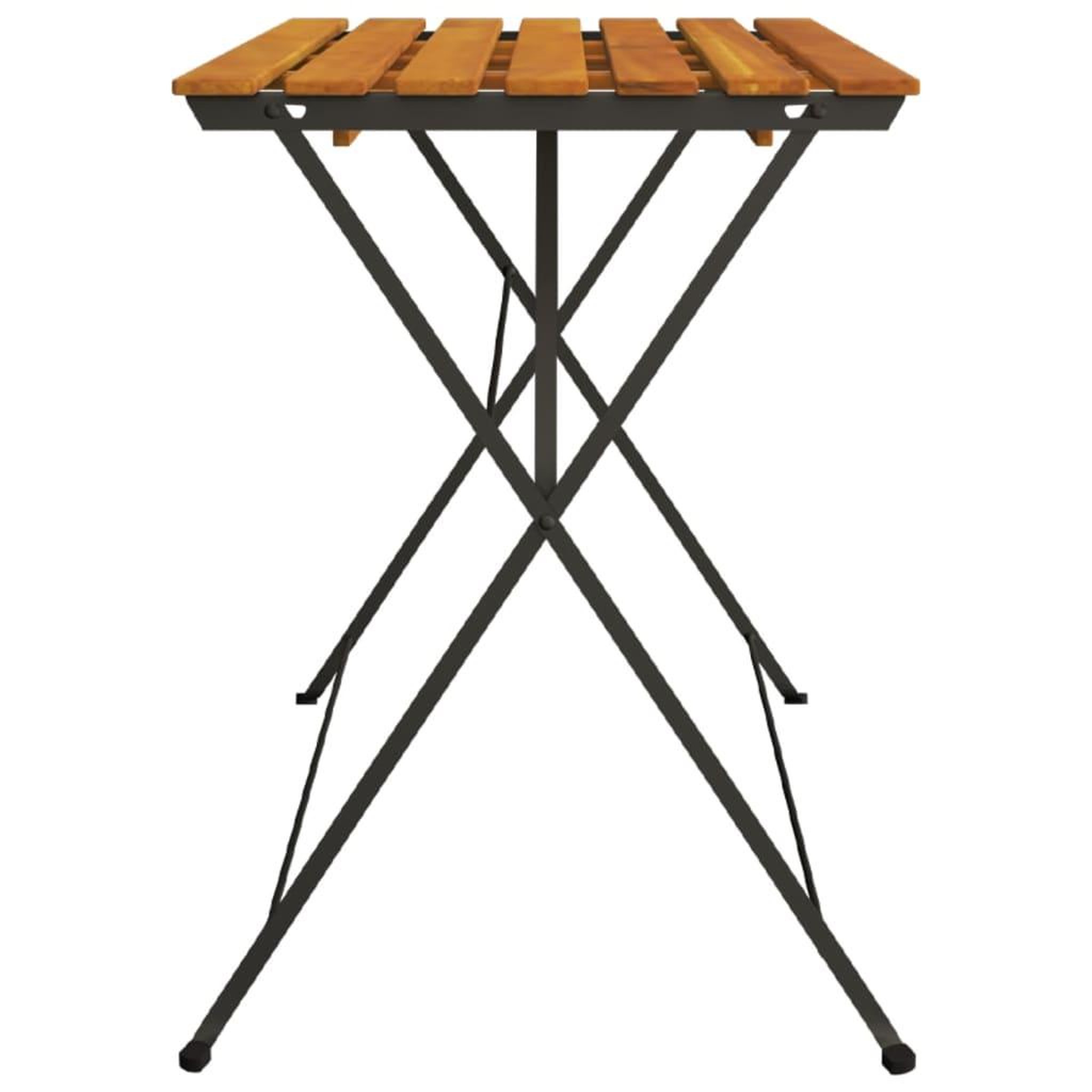 Voir la diapositive 4 : VIDAXL Table de bistro pliante 100x54x71cm Bois acacia solide et acier