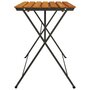 Voir la diapositive 4 : VIDAXL Table de bistro pliante 100x54x71cm Bois acacia solide et acier